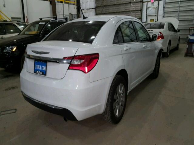 1C3CCBAB4EN168173 - 2014 CHRYSLER 200 LX WHITE photo 4