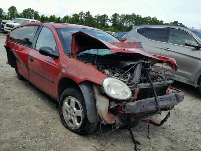 1B3ES26C93D171034 - 2003 DODGE NEON SE RED photo 1