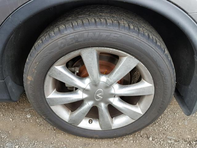 JNKAJ09E58M306050 - 2008 INFINITI EX35 BASE GRAY photo 9