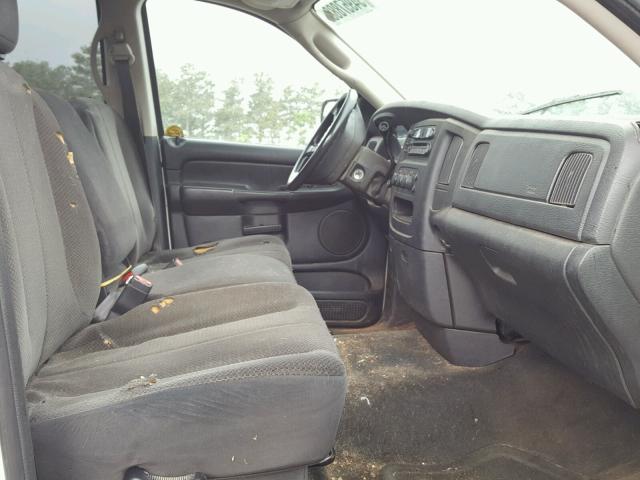 3D7KA28643G713905 - 2003 DODGE RAM 2500 S WHITE photo 5