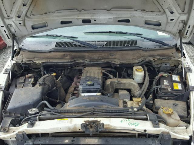 3D7KA28643G713905 - 2003 DODGE RAM 2500 S WHITE photo 7
