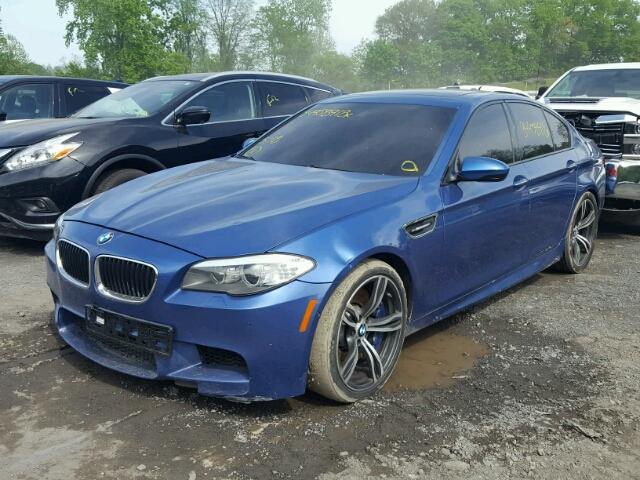 WBSFV9C5XDD096184 - 2013 BMW M5 BLUE photo 2