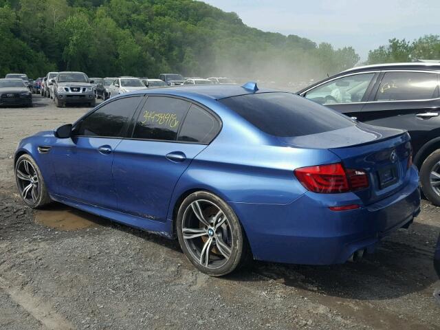 WBSFV9C5XDD096184 - 2013 BMW M5 BLUE photo 3