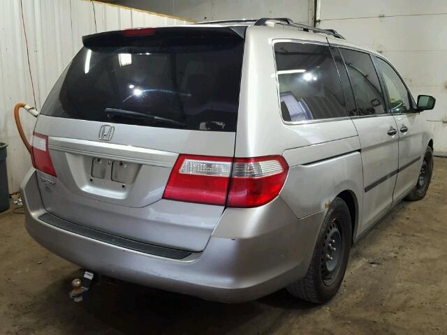 5FNRL38286B006774 - 2006 HONDA ODYSSEY LX SILVER photo 4