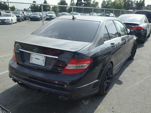 WDDGF56X28F050475 - 2008 MERCEDES-BENZ C 350 BLACK photo 4