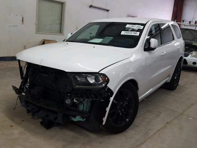 1C4RDHDGXHC859995 - 2017 DODGE DURANGO GT WHITE photo 2