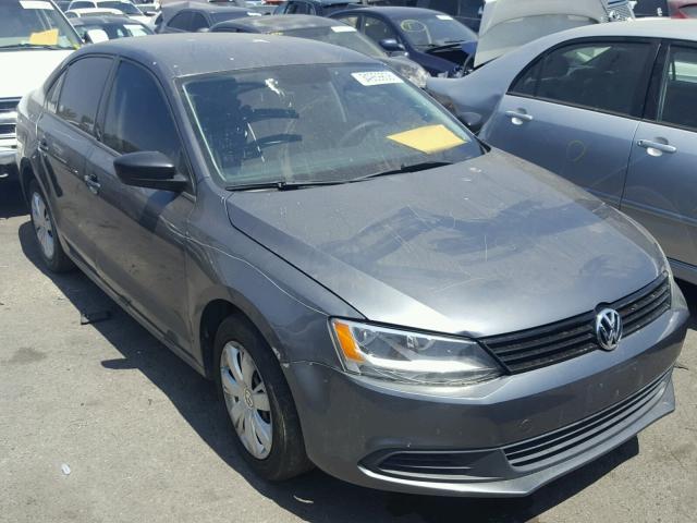 3VW2K7AJ5CM346322 - 2012 VOLKSWAGEN JETTA BASE 灰色 照片 1