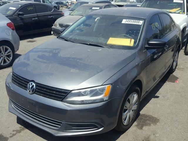 3VW2K7AJ5CM346322 - 2012 VOLKSWAGEN JETTA BASE 灰色 照片 2