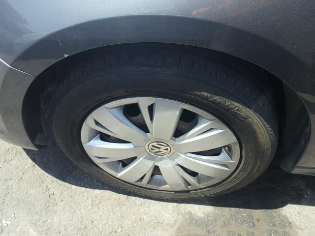 3VW2K7AJ5CM346322 - 2012 VOLKSWAGEN JETTA BASE 灰色 照片 9