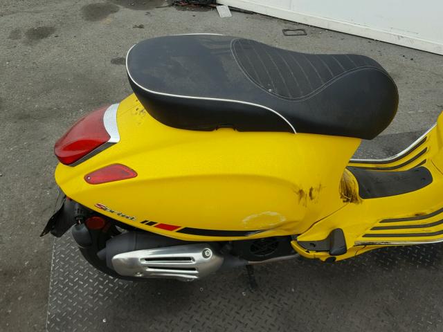 ZAPM818G5J5800166 - 2018 VESPA SPRINT 150 YELLOW photo 6