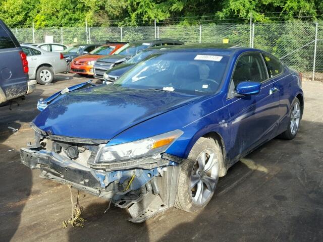 1HGCS2A87BA007212 - 2011 HONDA ACCORD EXL BLUE photo 2