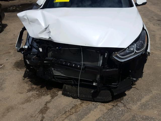 5NPE34AF9JH649338 - 2018 HYUNDAI SONATA SPO WHITE photo 9