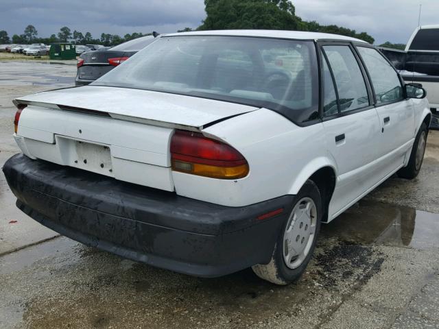 1G8ZH5497NZ166972 - 1992 SATURN SL1 WHITE photo 4