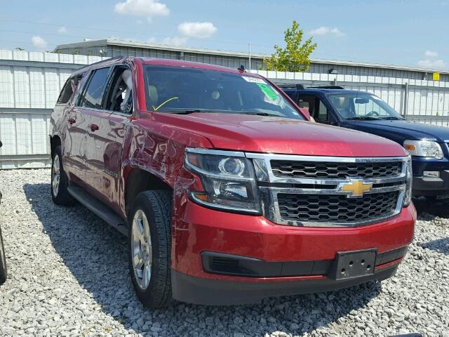 1GNSKJKC8FR157724 - 2015 CHEVROLET SUBURBAN K RED photo 1