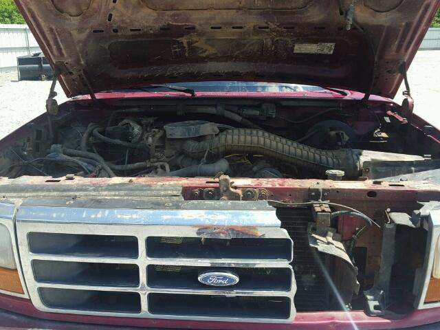 1FTEF14N9RNA40920 - 1994 FORD F150 MAROON photo 7