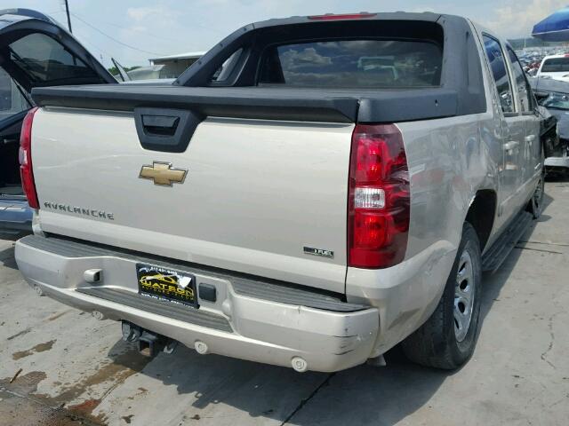 3GNEC120X7G316325 - 2007 CHEVROLET AVALANCHE BEIGE photo 4