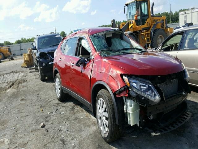 KNMAT2MT3FP577178 - 2015 NISSAN ROGUE S BURGUNDY photo 1