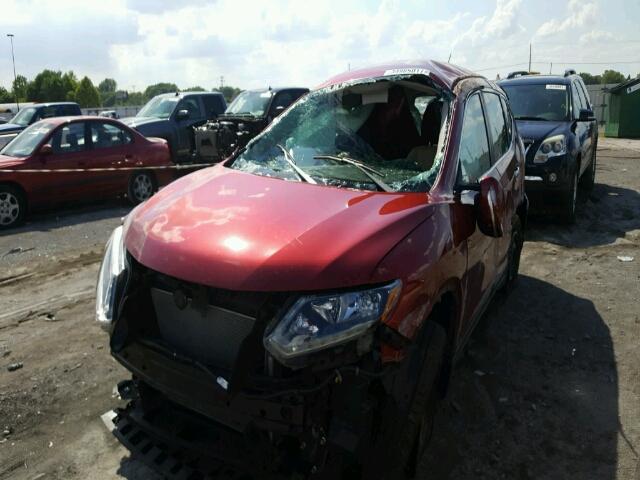 KNMAT2MT3FP577178 - 2015 NISSAN ROGUE S BURGUNDY photo 2