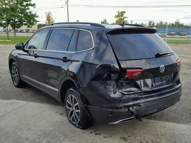 3VV2B7AX9JM093883 - 2018 VOLKSWAGEN TIGUAN SE Schwarz Foto 3