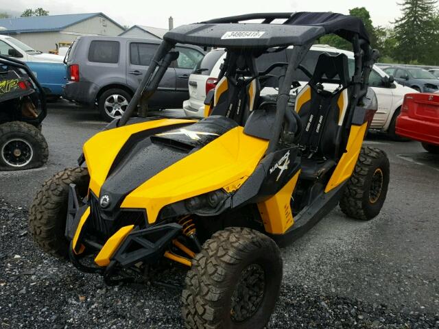 3JBPXAP22FJ001524 - 2015 CAN-AM MAVERICK 1 YELLOW photo 2