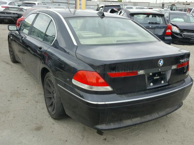 WBAGN63433DS44852 - 2003 BMW 745 LI BLACK photo 3