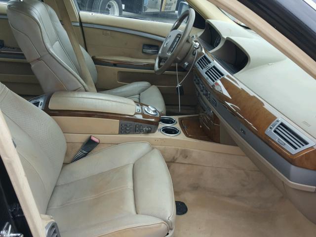 WBAGN63433DS44852 - 2003 BMW 745 LI BLACK photo 5