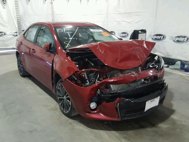 2T1BURHE9EC226410 - 2014 TOYOTA COROLLA RED photo 1