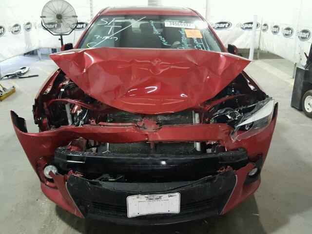 2T1BURHE9EC226410 - 2014 TOYOTA COROLLA RED photo 7