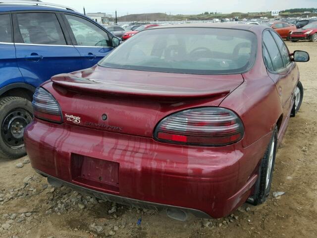 1G2WP52K0YF142105 - 2000 PONTIAC GRAND PRIX RED photo 4