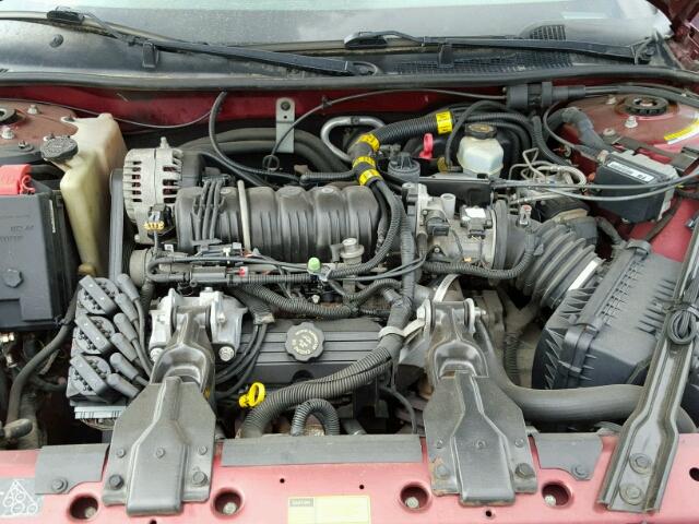1G2WP52K0YF142105 - 2000 PONTIAC GRAND PRIX RED photo 7