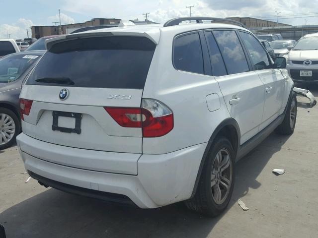 WBXPA93466WG81002 - 2006 BMW X3 WHITE photo 4