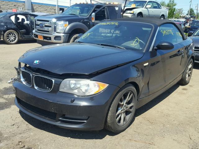 WBAUL73598VE89327 - 2008 BMW 128 I BLACK photo 2