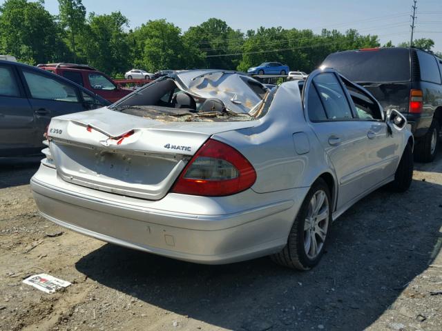 WDBUF87X19B436227 - 2009 MERCEDES-BENZ E 350 4MAT SILVER photo 4