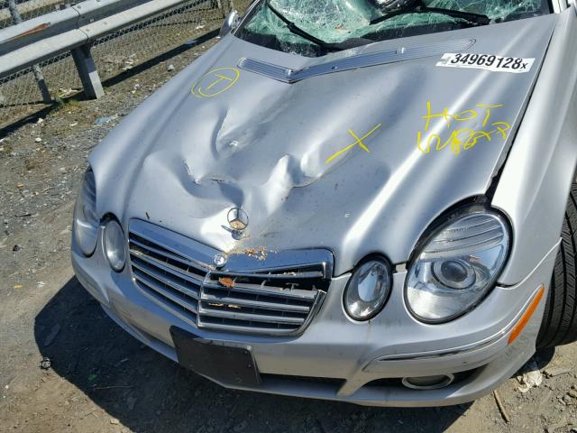 WDBUF87X19B436227 - 2009 MERCEDES-BENZ E 350 4MAT SILVER photo 7