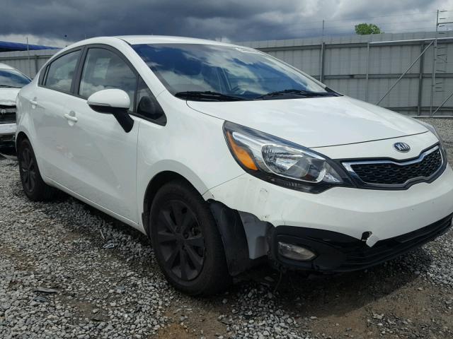 KNADN4A30D6270154 - 2013 KIA RIO EX WHITE photo 1