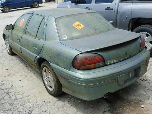 1G2NE52T9VC853597 - 1997 PONTIAC GRAND AM S GREEN photo 3