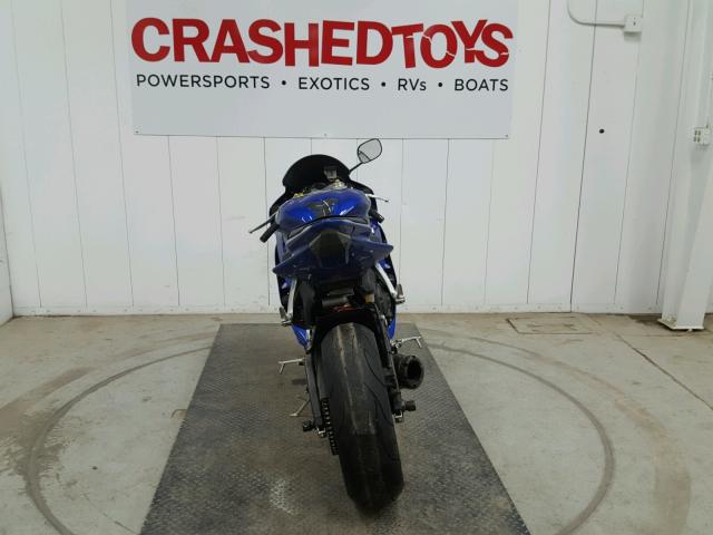 JYARJ12E77A022886 - 2007 YAMAHA YZFR6 L BLUE photo 4