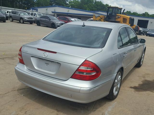 WDBUF70J55A752178 - 2005 MERCEDES-BENZ E 500 SILVER photo 4