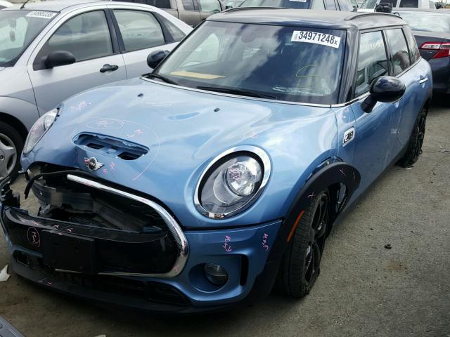 WMWLN9C31H2E49955 - 2017 MINI COOPER S C BLUE photo 2