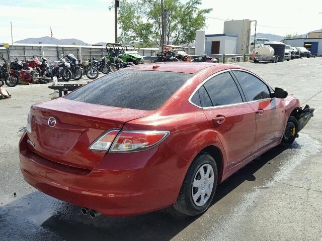 1YVHP82A195M35722 - 2009 MAZDA 6 I RED photo 4