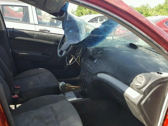 KL1TD5DE0BB217986 - 2011 CHEVROLET AVEO LS RED photo 5