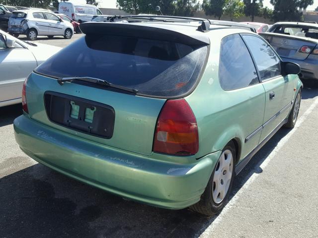 2HGEJ6445TH103371 - 1996 HONDA CIVIC DX GREEN photo 4