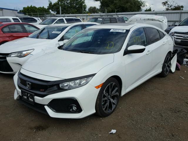 2HGFC1E52JH700189 - 2018 HONDA CIVIC SI WHITE photo 2