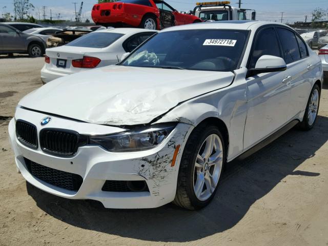 WBA3D3C52EK156513 - 2014 BMW 328 D WHITE photo 2