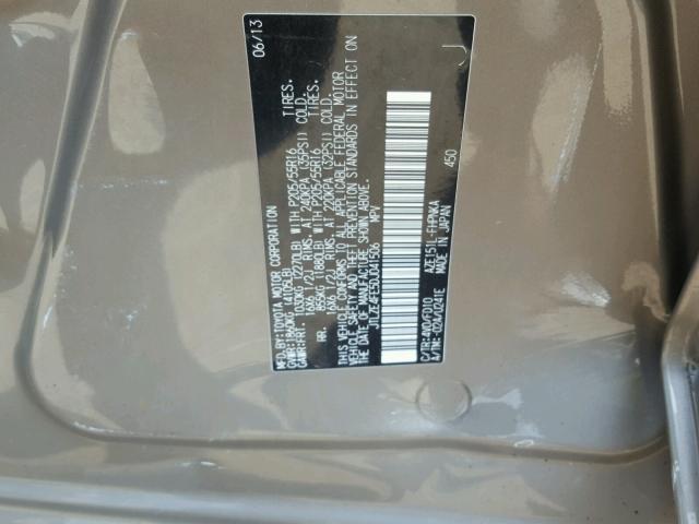 JTLZE4FE5DJ041506 - 2013 TOYOTA SCION XB Қоңыр фото 10