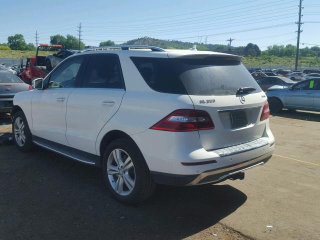 4JGDA5HB3EA336014 - 2014 MERCEDES-BENZ ML 350 4MA WHITE photo 3