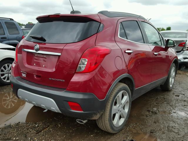 KL4CJCSB4FB067945 - 2015 BUICK ENCORE RED photo 4