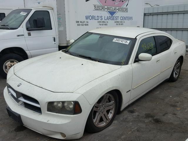 2B3KA53H37H803896 - 2007 DODGE CHARGER R/ WHITE photo 2