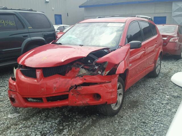 5Y2SL62854Z408145 - 2004 PONTIAC VIBE RED photo 2