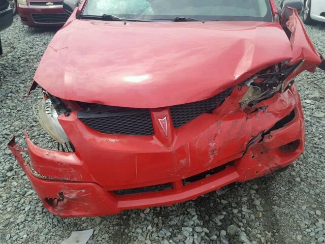 5Y2SL62854Z408145 - 2004 PONTIAC VIBE RED photo 7